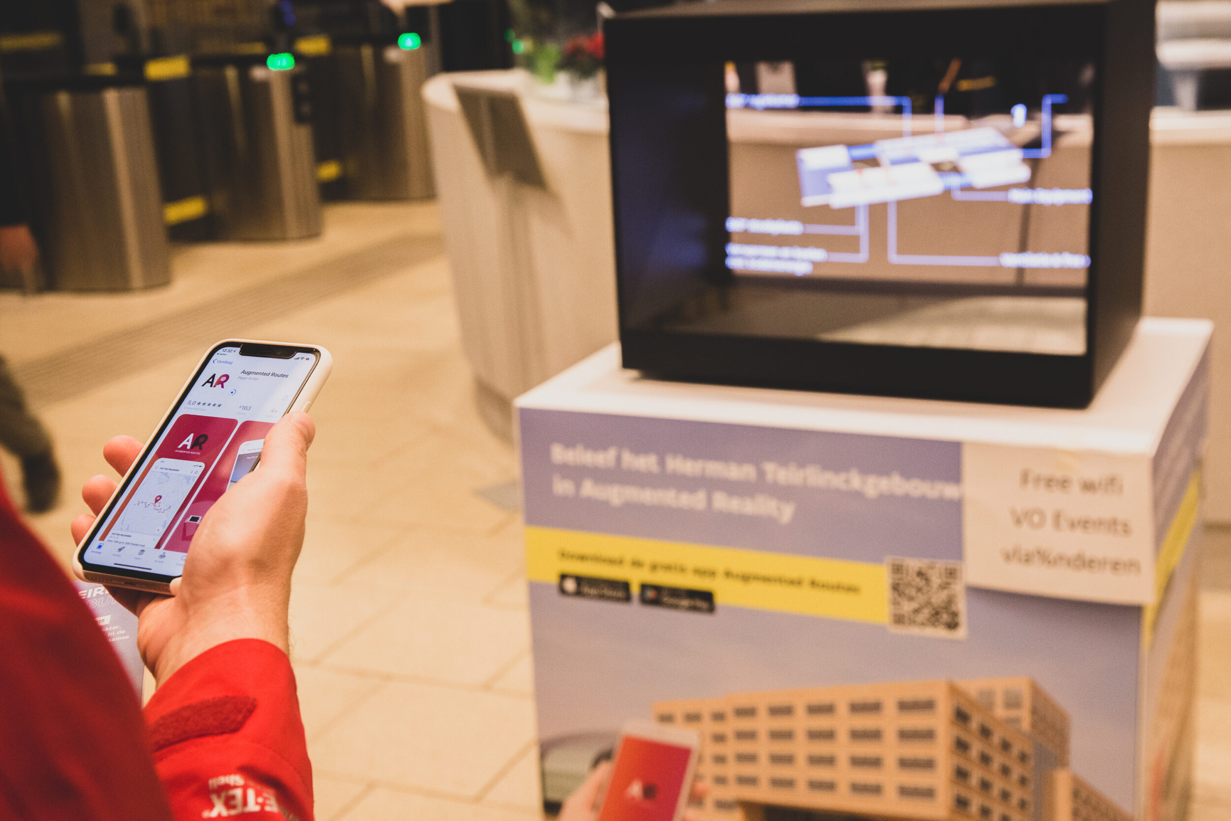 Herman Teirlinck building in mixed reality