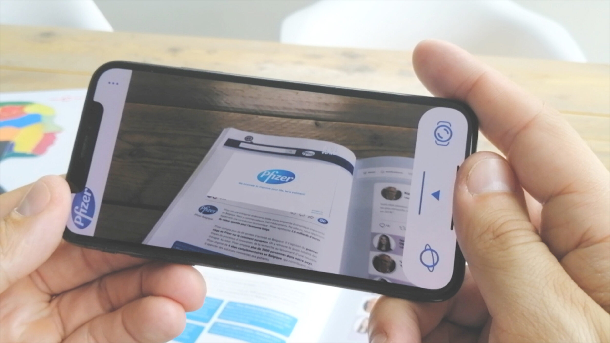 Augmented reality brochure