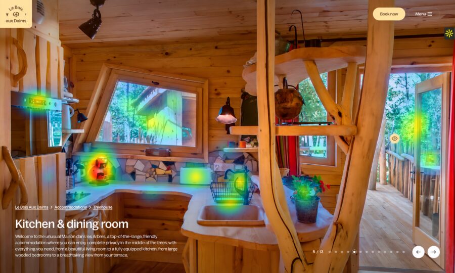 Virtual tour heatmaps: discover what catches your visitors’ attention