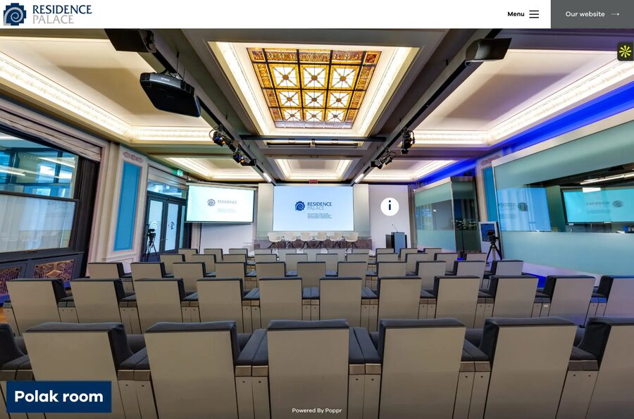 Residence Palace: explore the event venue with a virtual tour