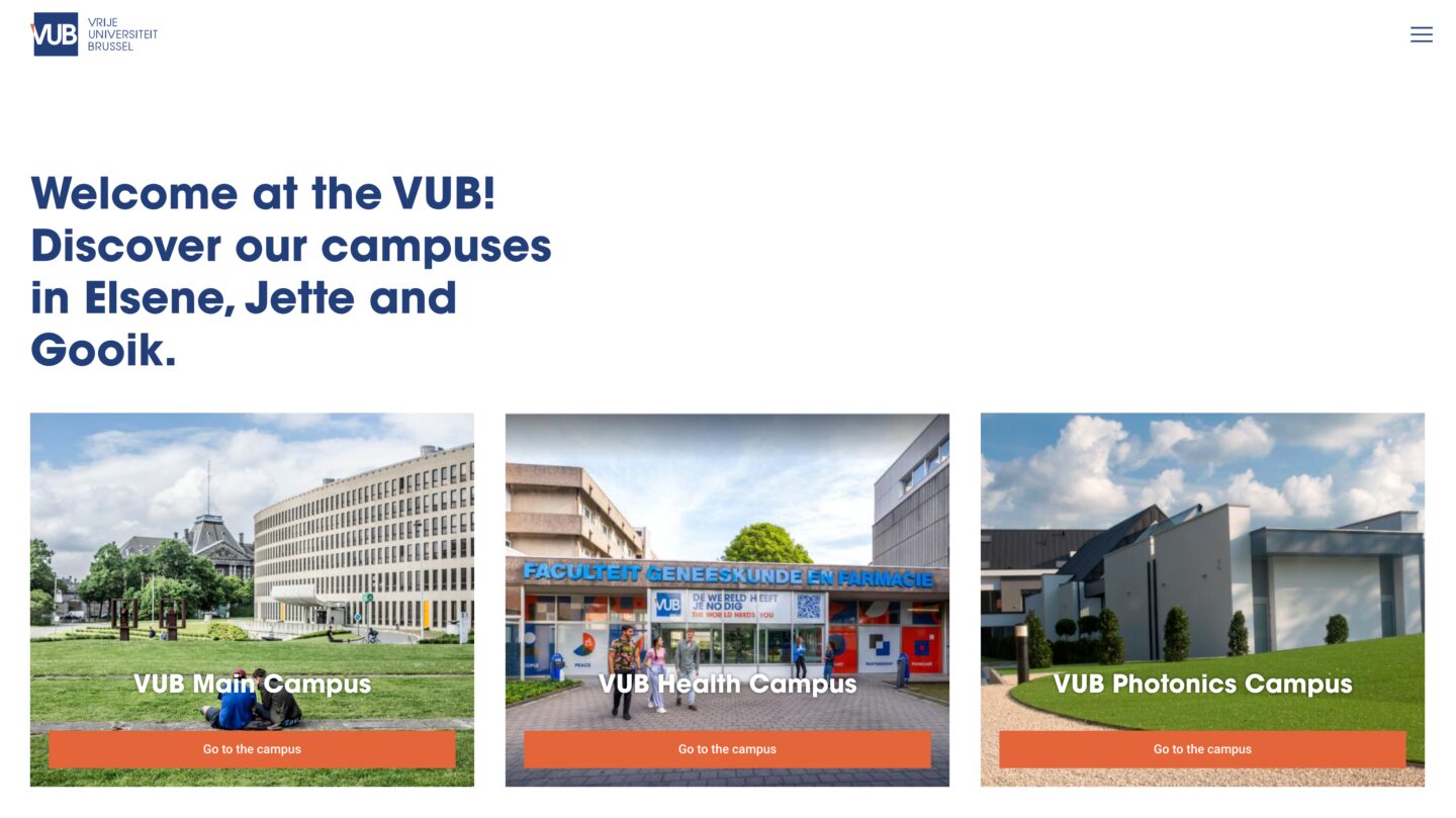 Virtual university campus highlights