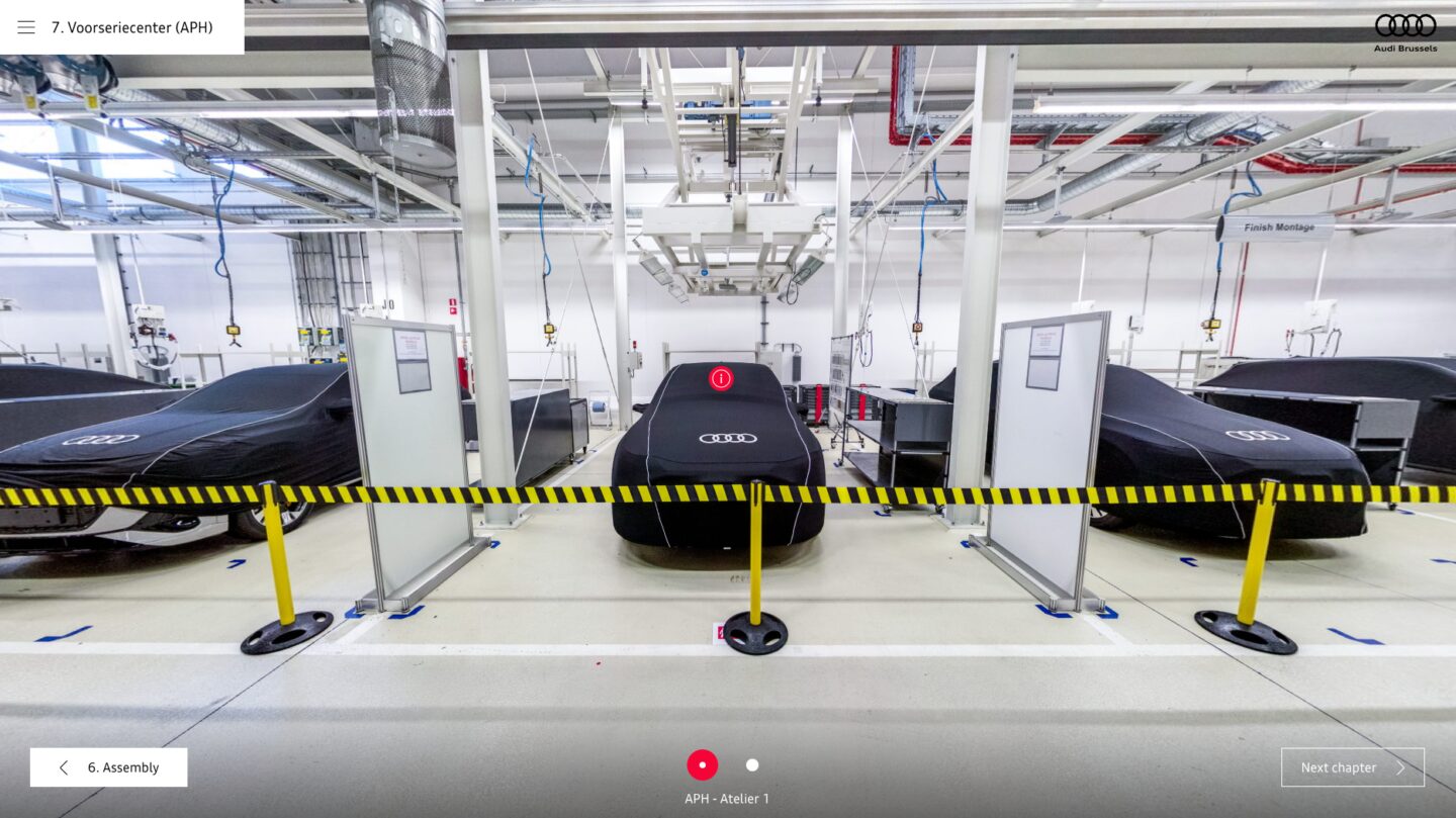 Onder stroom met de e-tron – Audi Brussels Virtual Factory Tour