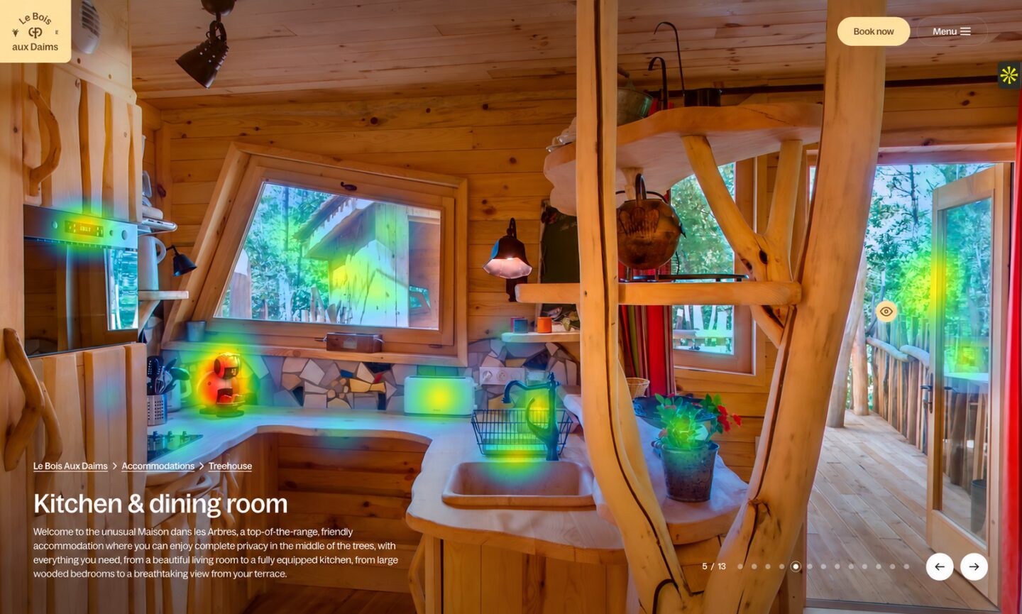 Virtual tour heatmaps: discover what catches your visitors’ attention